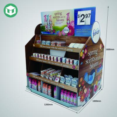 China 100% green & Recyclable Material Make In China CMYK Printing Paper Skin Care Display Stand Wholesale Customized Product Display POP Cardboard Paper Display for sale