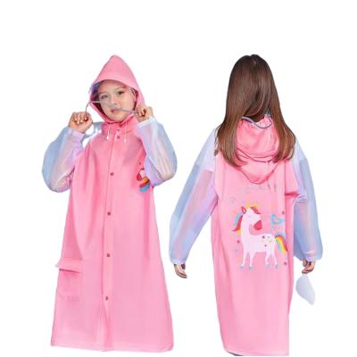 China Raincoat Poncho Hooded With Pockets Hot Sale Kids Clothing Cartoon Print Raincoat Kids Bachelorette Raincoat Clothes for sale