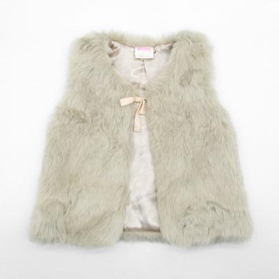 China 2021 Autumn And Winter New Girls Breathable Imitation Fur Cotton Vest Europe And The United States Wind Baby Plush Vest for sale