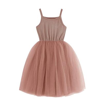 China Babies Anti-Shrink Tutu Dresses Sleeveless Princess Toddler Cotton Infant Tulle Dress Party Dress for sale