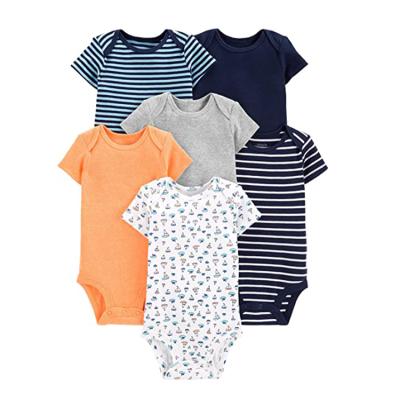 China Summer Jumpsuit Shortsleeve Boys Anti-pilling Playsuit One-Piece Equipment Clothes Romper Newborn Jumpsuit Overalls for sale