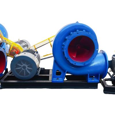 China High Flow 14 Inch Big Flow Agricultural Horizontal Irrigation Vortex Shell Mixed Flow Pump for sale