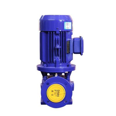 China ISG40-160A Commercial buildings low noise vertical single-suction centrifugal single-stage pump by cast iron for sale