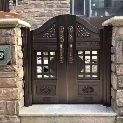 China High quality modern china villa apartment street steel-copper gate low wall courtyard gate design for sale