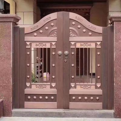 China Best price modern home base pathway stainless steel low wall designs for villa courtyard entry gate for sale