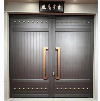 China Street Modern Aluminum Door Modern Design Color Home Entrance Base Track Metal Anti Theft Security for sale