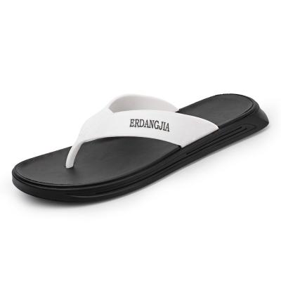 China Wholesale Men's Anti-odor Summer Stain Slippers New Personality Rubber Flip Flops Rubber Flip Flops Korean Beach Shoes for sale