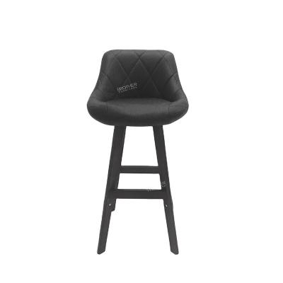 China Modern wholesale new design antique black design bar stool chair leather wood counter for bar for sale