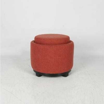 China The Latest Hot Selling High Quality Popular Red Round Foot Stool Storage Stool for sale