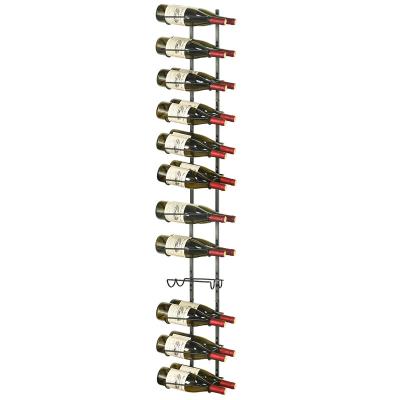 China Detachable Kitchen DIY Wine Rack for 24 Wine Bottles, Wall Mount Red Wine Shelf Storage and Display for Kitchen, Pantry, Dining Room for sale