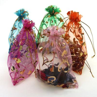 China Lightweight / Eco - Friendly Mesh Gift Bag Drawstring Small Organza Drawstring Bag Custom Gift Bag for sale