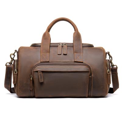 China Durable / Fashion / Traveling Duffel Bag Large Capacity Men Leather Eco - Friendly Luxury Custom Designer for sale