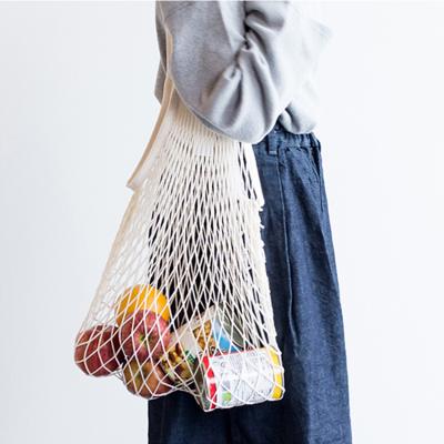 China Sustainable Fruit Vegetable Organic Cotton Tote Bag Large Capacity Mesh Net Product Bag Durable/Eco-Friendly/Reusable Tote Bag For Shopping for sale