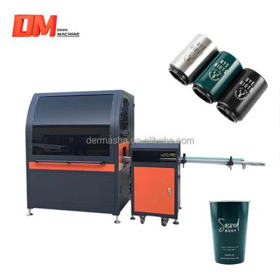 China Hotels Round Cup Small Logo Printing Machine Automatic Screen Printing Machine for sale