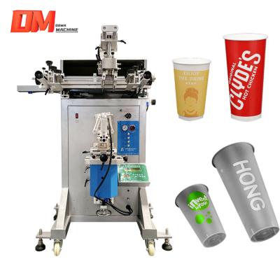 China Single Operation FACTORY Sale Silk Screen Printer Machine DM-250 400 Directly 650 Paper Cup Glass Plastic Printing for sale