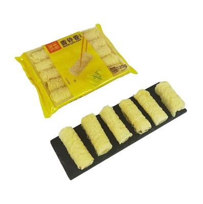 China Factory Price Competitive Instant Deep Fried Soybean Roll High Protein Tofu Skin Roll for sale