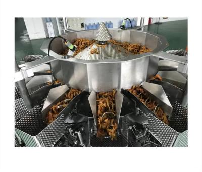 China SUS304 Multihead Weigher Packing Machine 220v 2kw For The Sticky Meat for sale