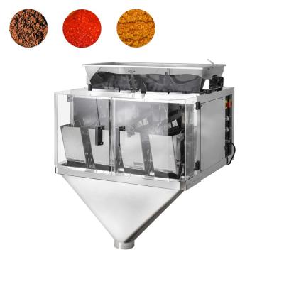 China 4 Head Linear High Speed Weigher Waterproof For Rice Beans Coffe Sugar for sale