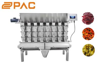 China sus304 Fresh Food multi head combination Weigher Filling Machine 0.5g Accuracy 8 Heads for sale