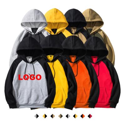 China Custom LOGO Mens Hoodies Autumn Winter Hoodies Long Sleeve Solid Color Hoodie Pullover Breathable Sweatshirt for sale