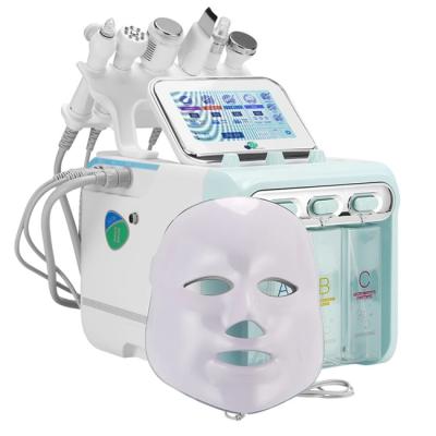 China Exfoliators H202 7 in 1 Aqua Hydraulic Peel Facial Microdermabrasion Machine With Led Mask Hydra Microdermabrasion for sale