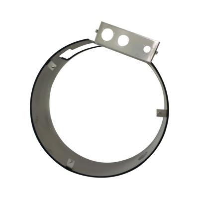 China OEM Aluminum Fabrication Custom Cutting Stainless Steel Sheet Fabrication Auto Parts Bending Guard Circle for sale