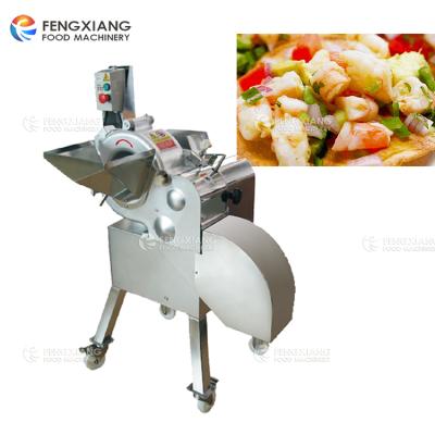 China High efficiency seafood shrimp dicing machine crayfish slicing fish slicing machine for sale