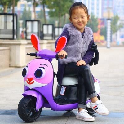 China 2019 Eco-friendly Lasted Rabbit Model Kids Motorcycle Girls Battery Car Electric Children Ride On Toys for sale