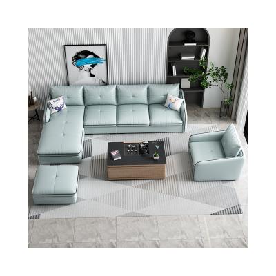 China New Sofa Set Family Combination Living Room Adjustable L-shaped Light Luxury Modern Minimalist Furniture (The Other) Sofa for sale