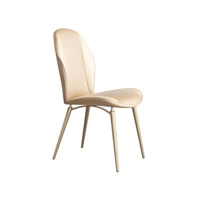 China Other Wholesale Home Furniture Kitchen Dining Room Nordic Modern Luxury Metal Leg Dining Chairs for sale