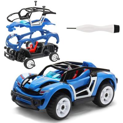 China Education diy toys large diy assemble toy car engineering toys assembly toys kit car for kids for sale