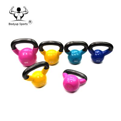 China Universal High Quality Fitness Strength Training PVC Dipping Neoprene Coated Kettlebell for sale