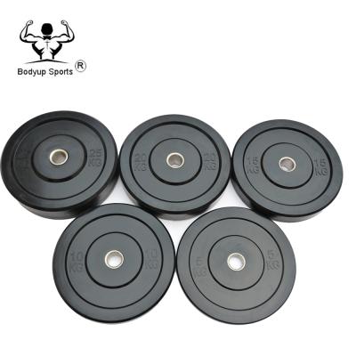 China Rubber Plate With Hole Competition Crossfit Barbell Weightlifting Bumper Plates labeing for sale