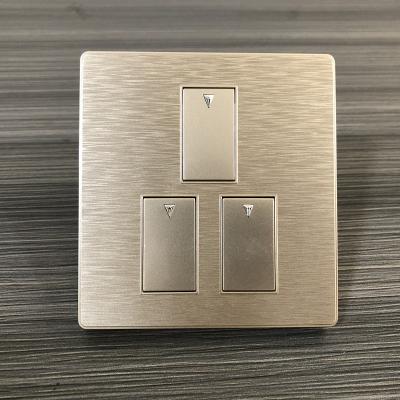 China 2018 New Design Wall Switch Socket Three Gang 86*86 for sale