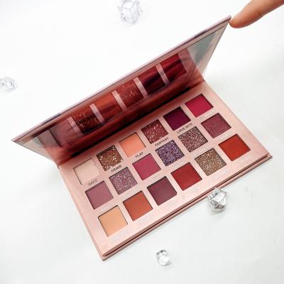 China Waterproof 18 Colors Makeup Cosmetic Eyeshadow Shimmer Metallic Eyeshadow Palette for sale