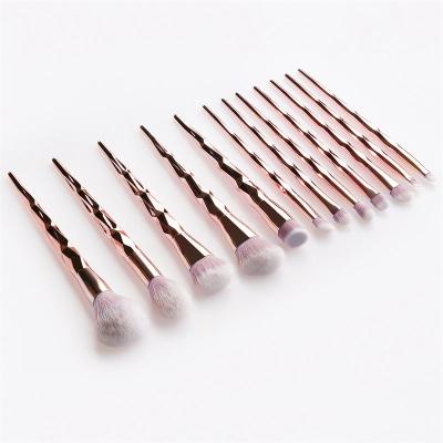 China Eco Makeup Brush 12pcs/set Professional Eco Makeup Brush Eyeshadow Eyeshadow Base Mascara Brushes for sale