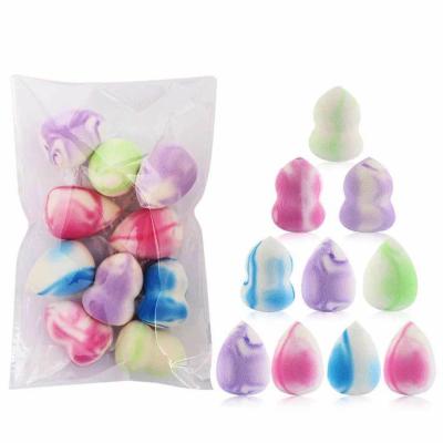 China Vendor Facial Giant Color Changing Sponge Rainbow Free Corlourful Latex Microfiber Makeup Sponge Sets Cosmetic Blast Sponge for sale