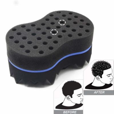 China Magic Twist Skin-Friendly Twist Hair Brush Sponge Skins For Barber Double Side Large Multi Color Manholes Beauty Salon for sale