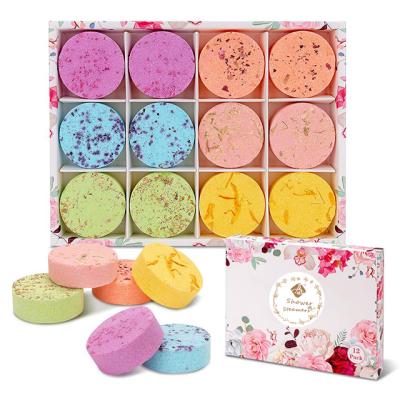 China Relaxation. Moisturizing Bath Fizzies Aromatherapy Shower Steamers Gift 12 Packs Large Bath Bombs With Organic Ingredient Bath Bomb for sale