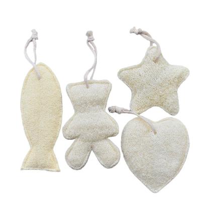 China All Natural Loofah Bath Shower Sponge for Kids Body Scrubber Shower Massage Brush Skin Body Wash Accessories for sale