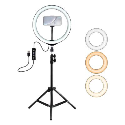 China Dimmable Youtube Video Live Makeup Light LED Selfie Ring Light 5500K Photo Studio Light With Tripod for sale