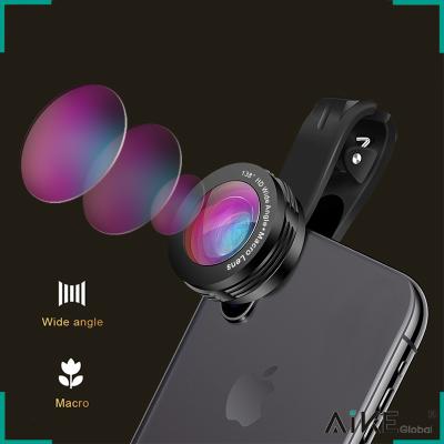 China 2021 New Macro Selfie Kit 0.36X HD Phone 20X Wide Angle Camera Lens For iPhone X 8 Samsung Other Smartphones for sale