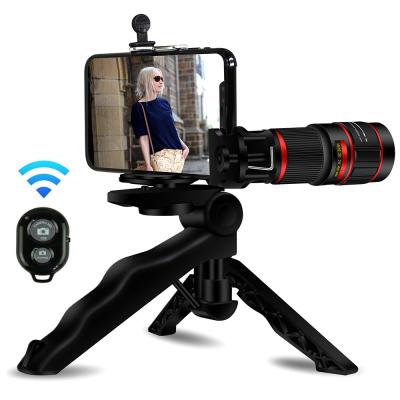 China 2019 Amazon Shooting Hit 4K HD Mobile Phone Camera Lens Zoom 20X Telephoto Lens With Tripod For iPhone XS Max for sale