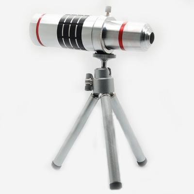 China Drop Shipping 12X Telephoto Aluminum Camera Lens For Cellphone for sale