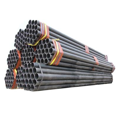 China Gas Pipe China Factory ASTM A53 Grade B Steel ERW Big Diameter Seamled Welded Black Iron Pipe sch40 low carbon steel pipe for sale