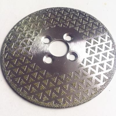 China Stone Ti-Coated Plated Diamond Saw Blade With Flange For Marble And Stone for sale