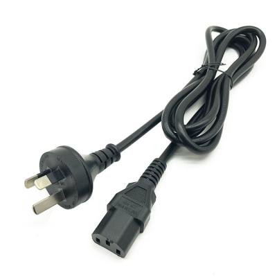 China Home Appliance 10a 16a 250v AC Cord Au Australia As3112 3 Prongs To IEC 320 C13 3 Pin Female Power Cable for sale