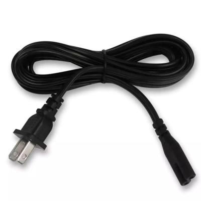 China Fast Delivery 10a 125v 2 Pin American Standard Plug Home Appliance Extension Cable USA Standard Power Cord for sale