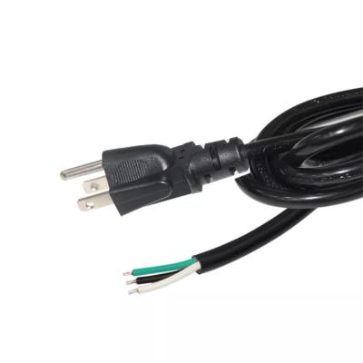 China Computer Conductor Pvc Insulated 3 Pin Universal Extension Cable Us Bare Copper Power Cord For Hair Dryer for sale