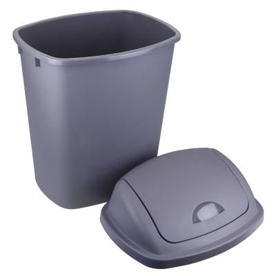 China 20L Sustainable Plastic Recycled Waste Garbage Waste Dust Bin Container For Trash Can Kitchen Office Hotel for sale